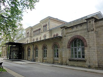Historisches Bahnhofsgebäude in Börßum.